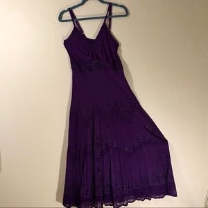 Advance Apparel Purple Summer Dress